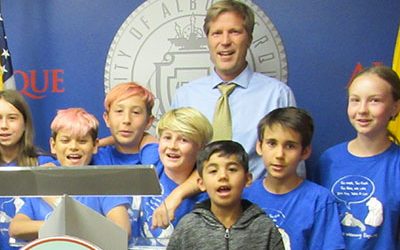 M.R.G. GWE wows Mayor Keller of ABQ!!!!!!