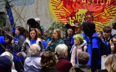 GWE Climate Rally, NM Legislature Buidling, Jan., 2024