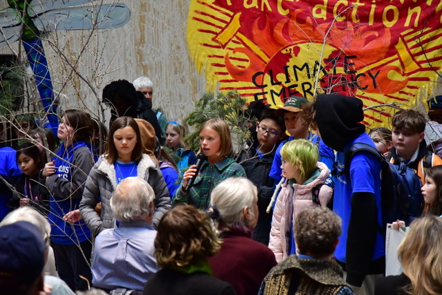 GWE Climate Rally, NM Legislature Buidling, Jan., 2024